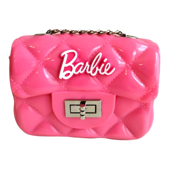 Barbie Miniso Barbiecore Y2K 90s Quilted Patent Purse - Picture 1 of 9